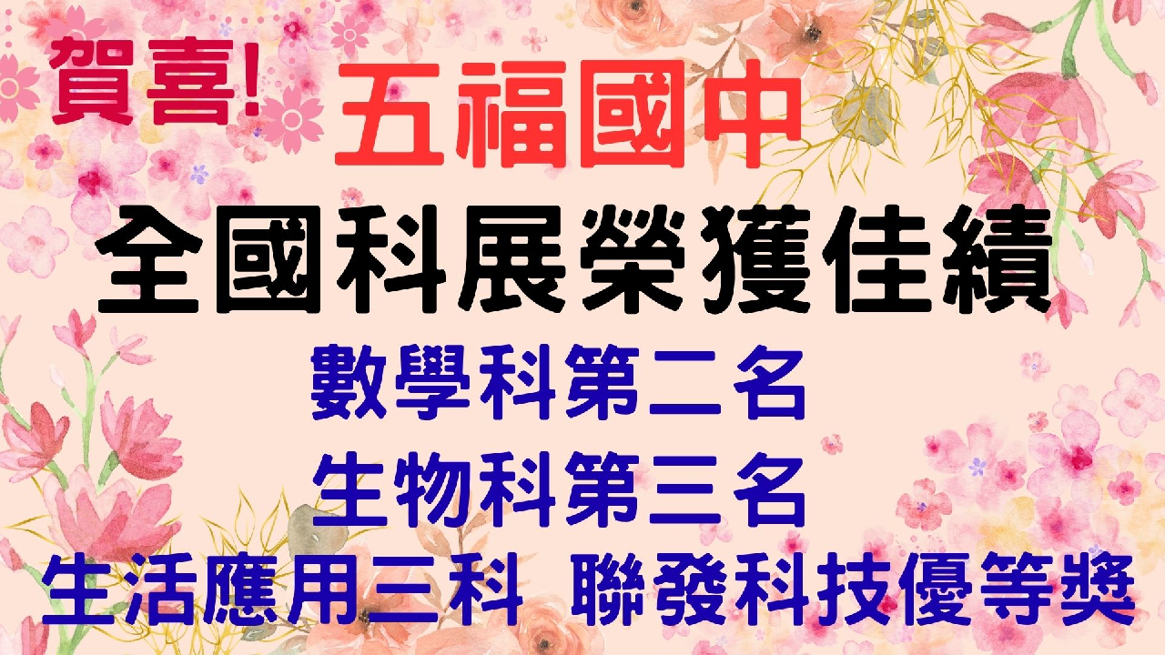 2025全國科展榮獲佳績